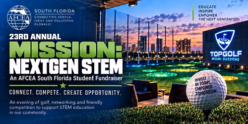 Mission: NextGen STEM | AFCEA South Florida TopGolf Tournament