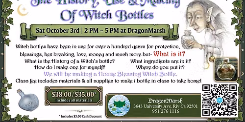 The History, Use and Making of Witch Bottles $38\/35.00*