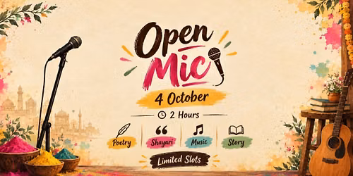 Open Mic 4 oct | Sunday | Delhi | Tthastu Media