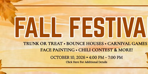 Fall Festival (with Trunk or Treat and More)