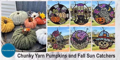 Fall Sun Catchers + Chunky Pumpkins!