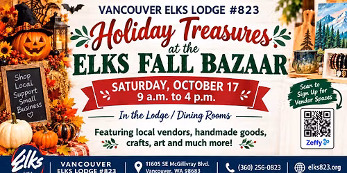 Holiday Treasures at the Elk's Fall Bazaar 