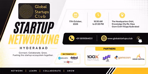 GLOBAL STARTUPS CLUB l STARTUP NETWORKING HYDERABAD 2026