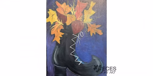 Let's Paint a Boot-full of Leaves