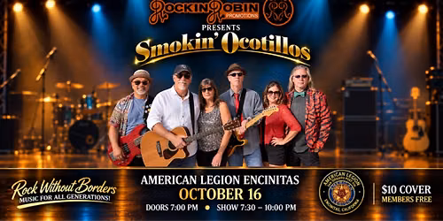 Smokin' Ocotillos Rock The American Legion in Encinitas