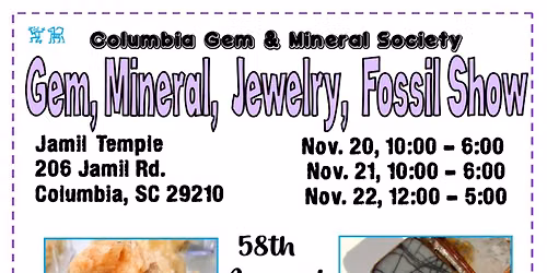 58th Annual Gem, Mineral, & Jewelry Show