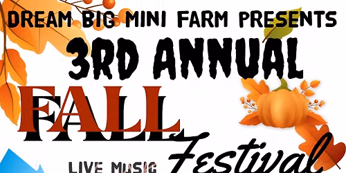 3rd annual Fall festival at the sanctuary