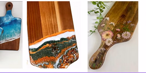 Make Your Own Autumn, Ocean, or Floral Resin Charcuterie Board
