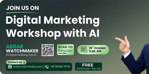 Digital Marketing Meets AI \u2013 Free Workshop
