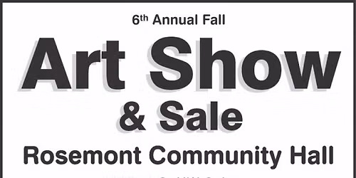Fall Art Show and Sale