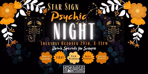 Star Sign Psychic Night