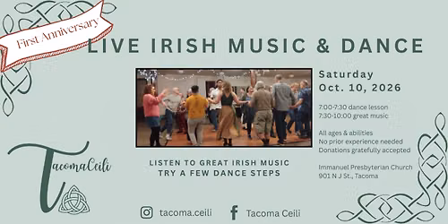 Oct 10 Ceili: Our First Anniversary