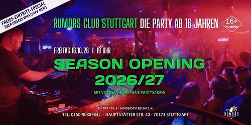 DIE PARTY ab 16 Jahren - Stuttgarts angesagteste 16er Party!