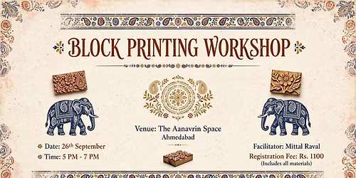Block Printing Workshop 