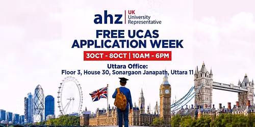 Free UCAS Application Week | AHZ Uttara