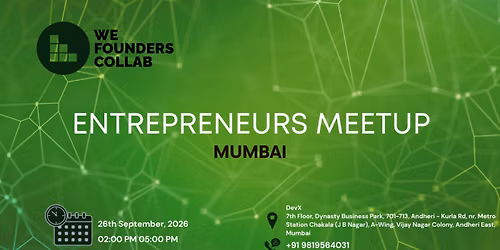 Entrepreneurs Meetup by We Founders Collab Mumbai 2026