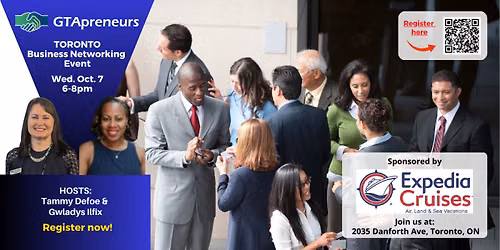 GTApreneurs October 7-2026 Toronto Business Networking Event