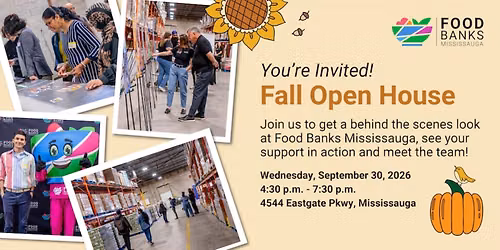 Food Banks Mississauga Fall Open House