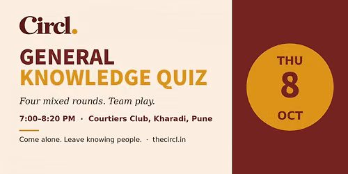 General Knowledge Quiz Night at Circl, Kharadi