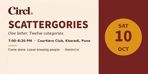 Scattergories Night at Circl, Kharadi
