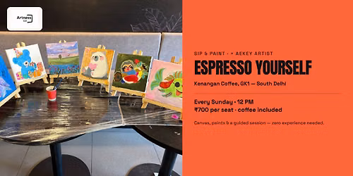 Sip & Paint over Coffee : Mindful Experiences by Artnessco