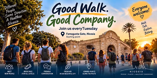\ud83c\udfc3\u200d\u2640\ufe0f\ud83c\udfc3\ud83c\udffb WE\u2019RE BACK! TUESDAY BRISK WALKS IN NICOSIA