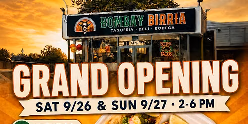 Bombay Birria Grand Opening: Free Halal Tacos and Mango Lassi
