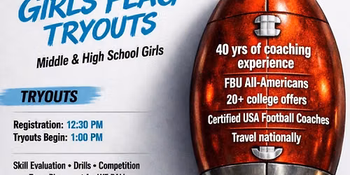 WE BALL 2026 GIRLS FLAG TRYOUTS
