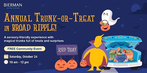 Sensory-Friendly Trunk-a-Treat in Broad Ripple!