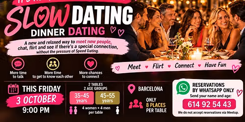 Its NEW, DIFFERENT & FUN NEW SLOW DATING