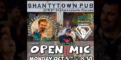 Good Stand Up Comedy with Dan Alten + Open Mic