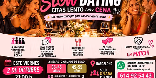 es NUEVO, DIFERENTE Y DIVERTIDO! es SLOW DATING