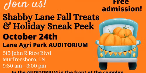 Shabby Lane Fall Treats & Holiday Sneak Peek