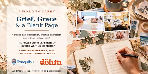 A Word to Carry: Grief, Grace & a Blank Page