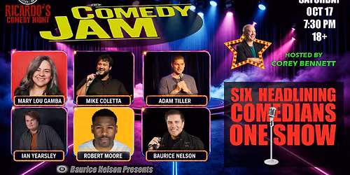 COMEDY JAM - SIX HEADLINERS - LACEY