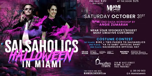 Salsaholics: "Halloween In Miami" at DanceArts Miami!