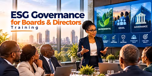 ESG Governance for Boards & Directors Training