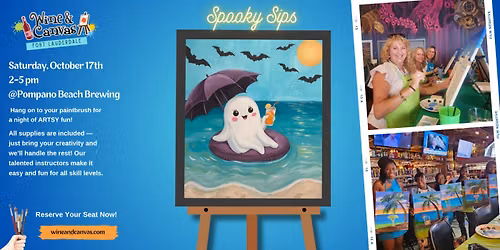 Pompano Beach Paint and Sip \u2013 Spooky Sips