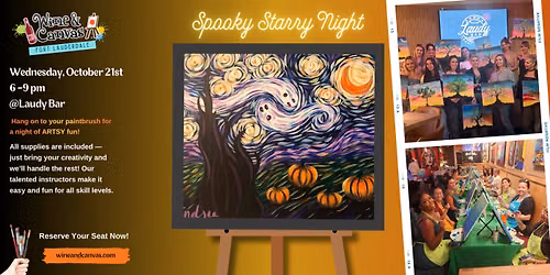 \ud83d\udc7b\ud83c\udf19\ud83c\udfa8 Spooky Starry Night \u2013 Paint and Sip at Laudy Bar \ud83d\udc7b\ud83c\udf19\ud83c\udfa8