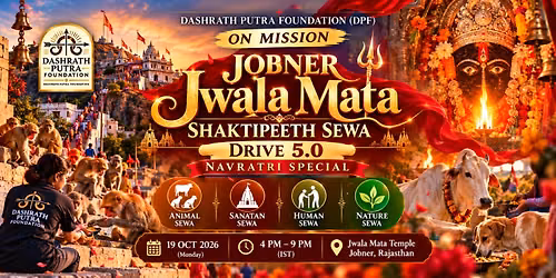Jwala Mata Shaktipeeth Sewa Drive 5.0: Navratri Special \u2013 Dashrath Putra Foundation On Mission