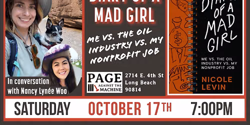 Nicole Levin \u201cDiary of a Mad Girl\u201d \u2013 Discussion and Book Signing at Page Against the Machine
