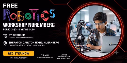 Free Robotics Workshop For Kids at Nuremberg (7-14yrs)