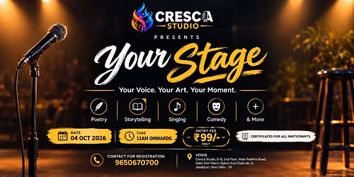 Your Stage- Poetry, Storytelling, Singing, Comedy & More