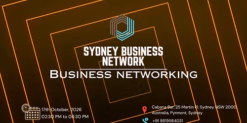 SYDNEY BUSINESS NETWORK | BUSINESS NETWORKING 2026