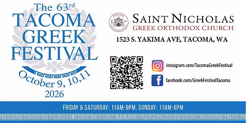 St. Nicholas Church 63rd Annual Greek Festival 2026