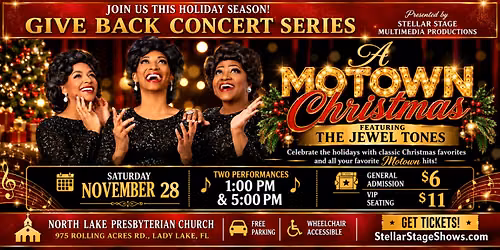 1 p.m. A Motown Christmas feat. The Jewel Tones