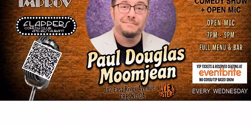 Just The Tips Comedy Show headlining Paul Douglas Moomjean