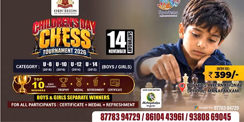 CHILDRENS DAY CHESS TOURNAMENT