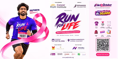 Pephands Run For Life - 6k Breast Cancer Awareness Marathon, October 2026