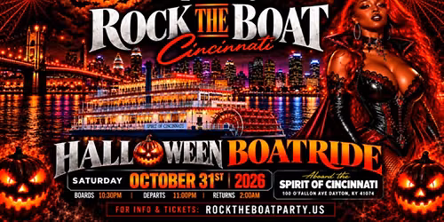 ROCK THE BOAT CINCINNATI ANNUAL HALLOWEEN BOAT RIDE 2026